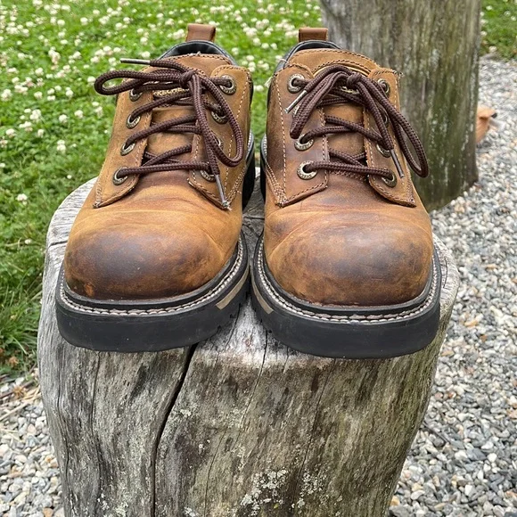 Skechers Leather Upper Balance Men’s Shoes - Picture 2 of 9